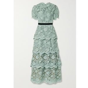 Self Portrait
Tiered Guipure Lace Maxi Dress